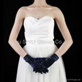 Short stain glove bridal gloves evening