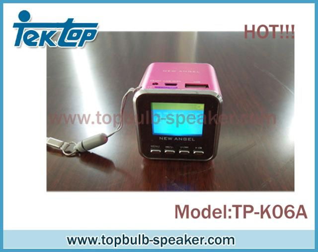 new hot sell alloy mini speaker with lcd display 2