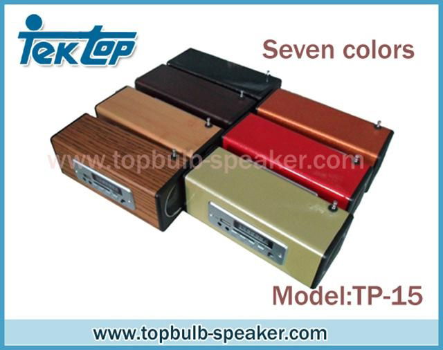 TF USB wooden portable mini speaker 3