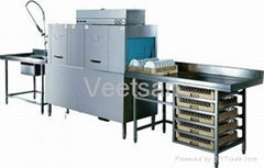 Rack conveyor type dishwasher 