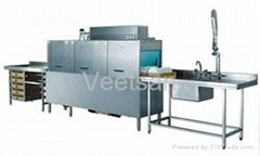 Rack conveyor type dishwasher 