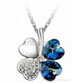 four leaf clover series Austria crystal