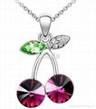 cherry series Austria crystal necklave 3