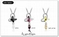rain butterfly series Austria crystal necklace 2