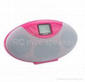  1.4 inch  LCD  mini speaker with USB and TF card function  2