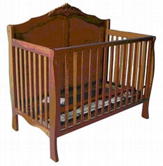  Wooden baby crib 