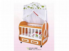 Crib and cradle