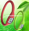 fashion multi color silicone wristband with watch 2