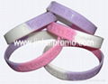 fashion multi color silicone wristband with watch 4