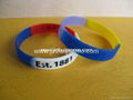 fashion multi color silicone wristband with watch 5