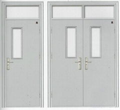 Steel fireproof door