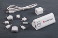 New White Portable Power Source 6600mAh