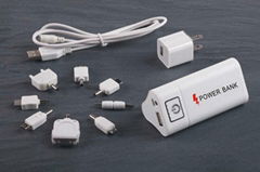 New White Portable Power Source 6600mAh for Mobile Devices