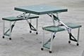 Outdoor Yellow Plastic Folding Camping Picnic Table 5