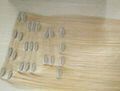 Top quality 100% remy human clip in hair extension