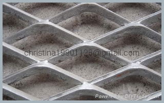 Expanded metal square mesh 2