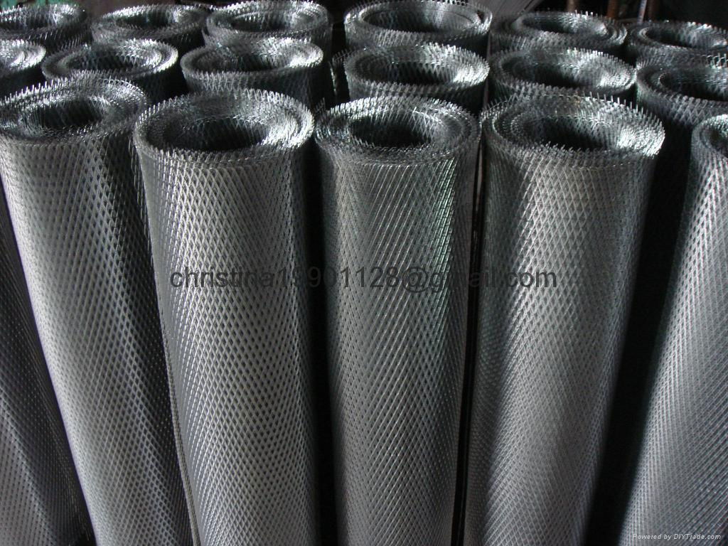 Expanded metal square mesh 2