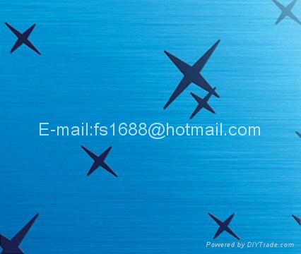 Etched Colored  stainless steel sheets