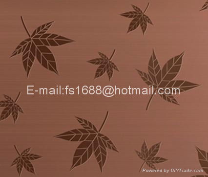 Etched Colored  stainless steel sheets 4