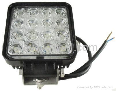 Best 48W 12V 24V Square LED Work Light Bulbs Lights Offroad Car Jeep Truck ATV