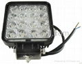 Best 48W 12V 24V Square LED Work Light Bulbs Lights Offroad Car Jeep Truck ATV