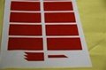 high temperature resistant blunt type red tape label 1