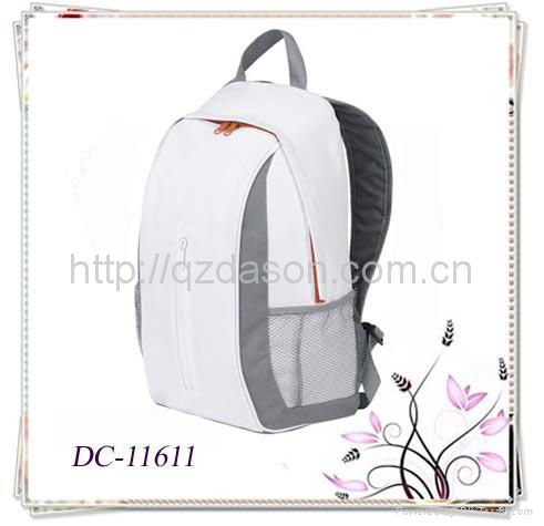 Plain White Backpack