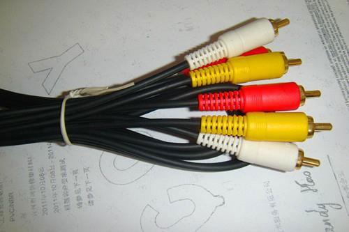 RCA cable 3rca gold plug  best price and high quality