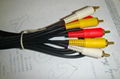 RCA cable 3rca gold plug  best price and high quality