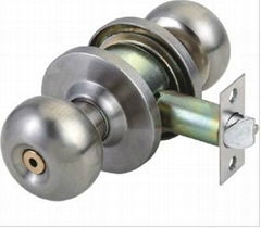 Cylindrical knob lock