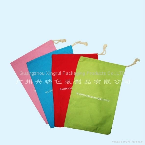 Nylon shopping bags with leather handle 5