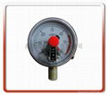 100MM立式充油耐震電接點壓力表 1