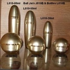 30ml/50ml/80ml Gold Ball Shape Serum Press Bottle