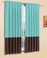 double layer jacquard window curtain