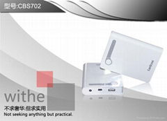 7200mAh Emergency backup battery for iPhone, mobile phone 