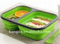 Durable and high quality silicone collape lunch box