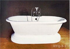 classical cast iron enamel bathtub HYQ-I-3