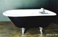 classical cast iron enamel bathtub