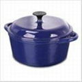 Cast iron enamel souce pot