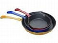 Cast iron enamel fry pan 1