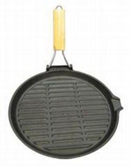 Cast iron grill pan