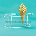 Crystal Clear Four Hole Cone Pedestal 1