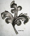 cast wrought iron flowers and leaves 2