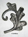 cast wrought iron flowers and leaves 3