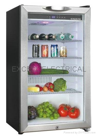 80L refrigerator--glass door