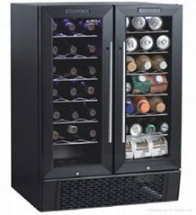 86L Double Side by Side Opening Door Beer Refrigerator