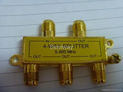 4 way tv signal splitter 5-900MHZ