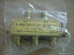 4 way tv signal splitter F-type 5-1000MHZ 