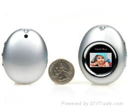 Egg-shaped digital photo frames