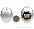 Egg-shaped digital photo frames